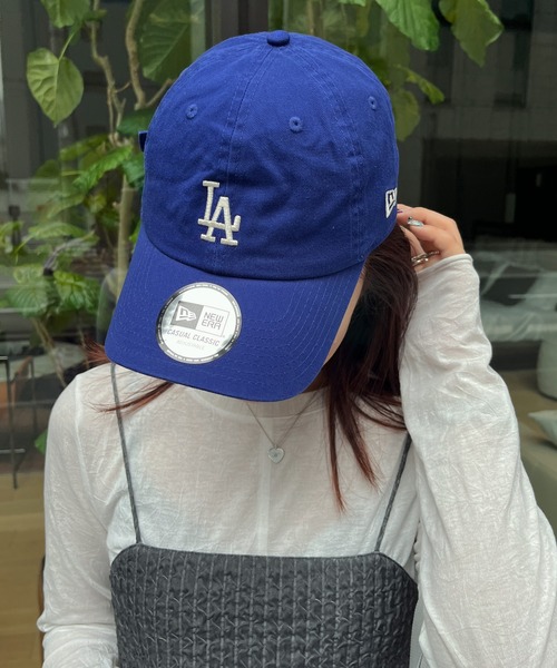 DouDou(ドゥドゥ)の「【NEW ERA/ニューエラ】MLB Casual Classic ロサンゼルスドジャース(キャップ・レディース・ブルー・FREE)」の1枚目の写真