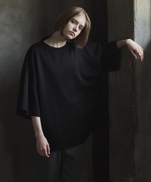 CIASENSE | Loose silhouettedrape punch short sleeve big T/ルーズシルエットドレープポンチ半袖ビッグT(Tシャツ/カットソー)