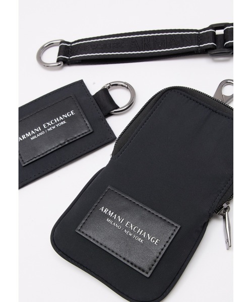 ARMANI EXCHANGE（アルマーニエクスチェンジ）の「【A|X アルマーニ エクスチェンジ】AXロゴ　小物入れ/PHONEケース（ポーチ・メンズ・ブラック・FREE）」の5枚目の写真
