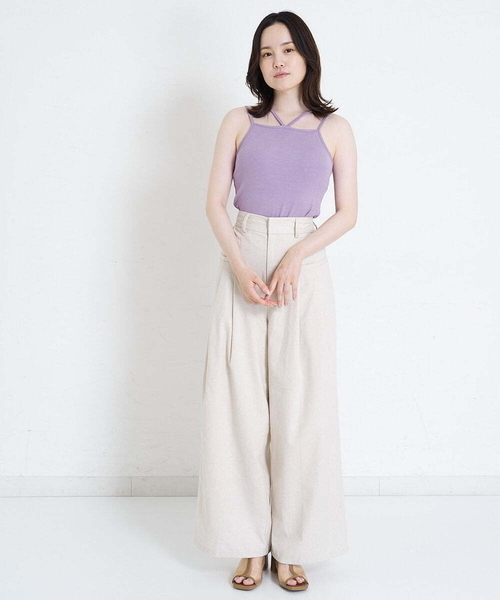 A de a.v.v（アードアー・ヴェ・ヴェ）の「テレコキャミ（Tシャツ/カットソー・レディース・ブラック/イエロー/パープル・39）」の12枚目の写真