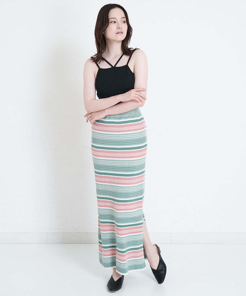 A de a.v.v（アードアー・ヴェ・ヴェ）の「テレコキャミ（Tシャツ/カットソー・レディース・ブラック/イエロー/パープル・39）」の20枚目の写真