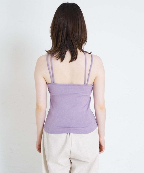 A de a.v.v（アードアー・ヴェ・ヴェ）の「テレコキャミ（Tシャツ/カットソー・レディース・ブラック/イエロー/パープル・39）」の11枚目の写真