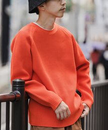 EDIFICE | スポンディッシュ リブクルーネックニット(ニット/セーター)