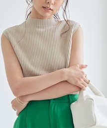 titivate（ティティベイト）の「ノースリーブハイネックリブニット（ニット/セーター・レディース）」