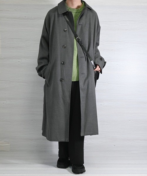 anown（アノン）の「バルーンスリーブメランジニット【れお×anown限定コラボ】（ニット/セーター・メンズ・ライトベージュ/グリーン/グレー・S/M）」の8枚目の写真