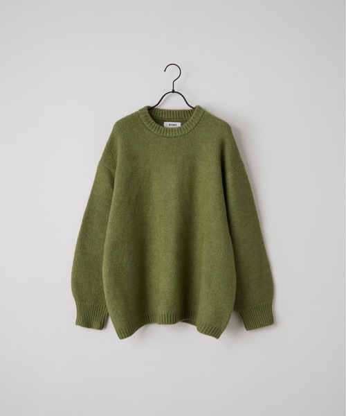 anown（アノン）の「バルーンスリーブメランジニット【れお×anown限定コラボ】（ニット/セーター・メンズ・ライトベージュ/グリーン/グレー・S/M）」の16枚目の写真