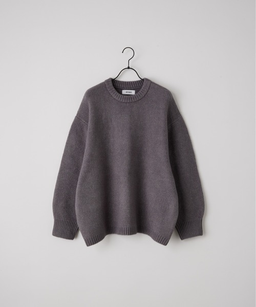 anown（アノン）の「バルーンスリーブメランジニット【れお×anown限定コラボ】（ニット/セーター・メンズ・ライトベージュ/グリーン/グレー・S/M）」の14枚目の写真