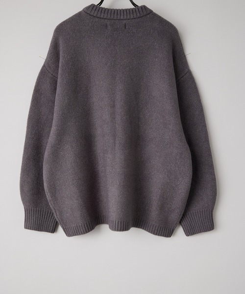 anown（アノン）の「バルーンスリーブメランジニット【れお×anown限定コラボ】（ニット/セーター・メンズ・ライトベージュ/グリーン/グレー・S/M）」の17枚目の写真