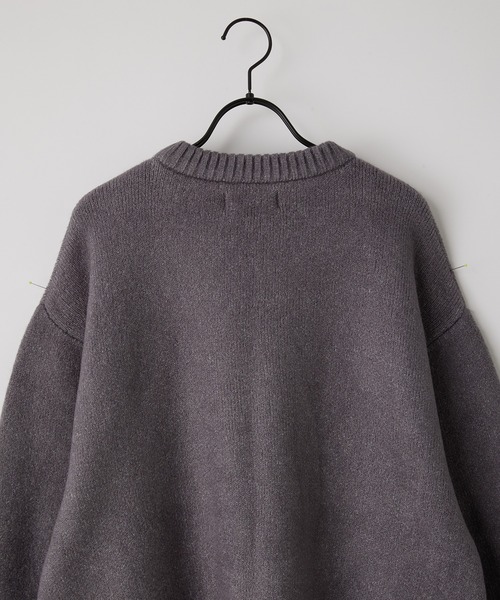 anown（アノン）の「バルーンスリーブメランジニット【れお×anown限定コラボ】（ニット/セーター・メンズ・ライトベージュ/グリーン/グレー・S/M）」の18枚目の写真