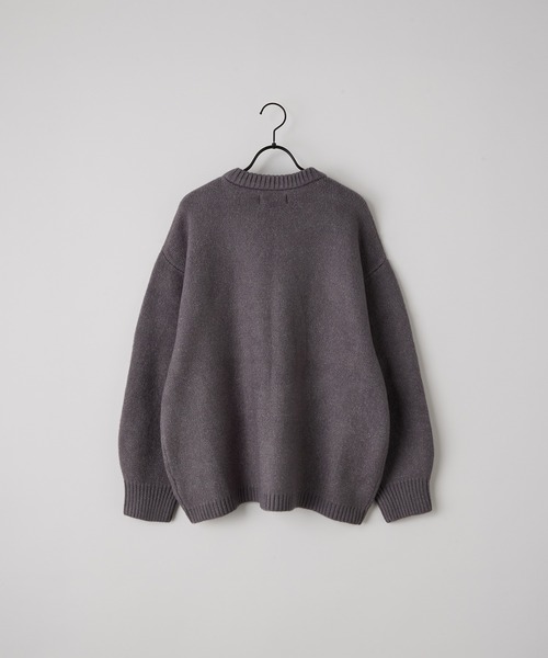 anown（アノン）の「バルーンスリーブメランジニット【れお×anown限定コラボ】（ニット/セーター・メンズ・ライトベージュ/グリーン/グレー・S/M）」の19枚目の写真