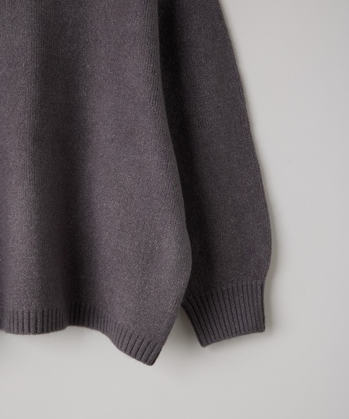 anown（アノン）の「バルーンスリーブメランジニット【れお×anown限定コラボ】（ニット/セーター・メンズ・ライトベージュ/グリーン/グレー・S/M）」の21枚目の写真