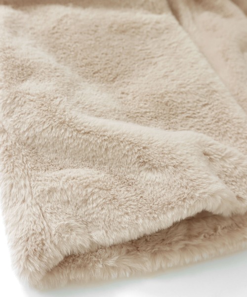 andme（アンドミー）の「【新色追加】フーディファーベスト（ベスト・レディース・アイボリー/モカ/チャコールグレー/ベージュ/グレー系その他・F(M)）」の8枚目の写真