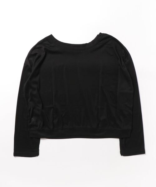Jasmine Grandiflorum（ジャスミングランディフローラム）の「【Jasmine】オーバー肩見せトップス（Tシャツ/カットソー・レディース・ピンク/ブラック/ダークグレー/ホワイト・FREE）」の5枚目の写真
