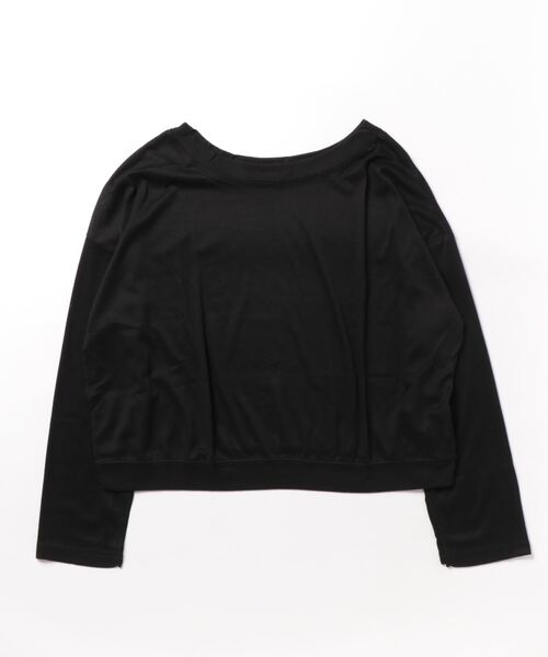 Jasmine Grandiflorum（ジャスミングランディフローラム）の「【Jasmine】オーバー肩見せトップス（Tシャツ/カットソー・レディース・ピンク/ブラック/ダークグレー/ホワイト・FREE）」の9枚目の写真