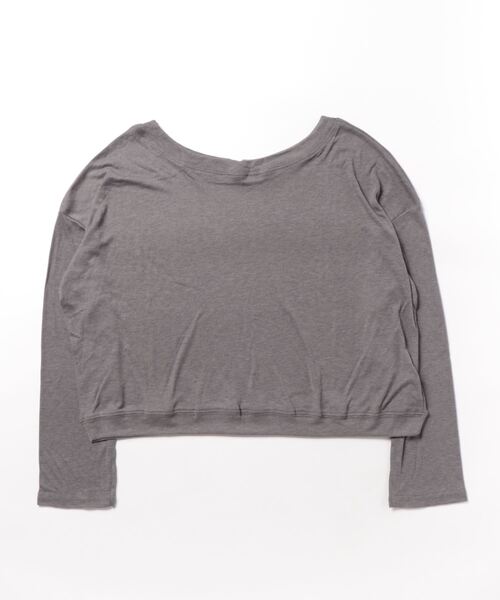Jasmine Grandiflorum（ジャスミングランディフローラム）の「【Jasmine】オーバー肩見せトップス（Tシャツ/カットソー・レディース・ピンク/ブラック/ダークグレー/ホワイト・FREE）」の7枚目の写真