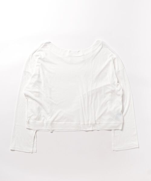 Jasmine Grandiflorum（ジャスミングランディフローラム）の「【Jasmine】オーバー肩見せトップス（Tシャツ/カットソー・レディース・ピンク/ブラック/ダークグレー/ホワイト・FREE）」の6枚目の写真