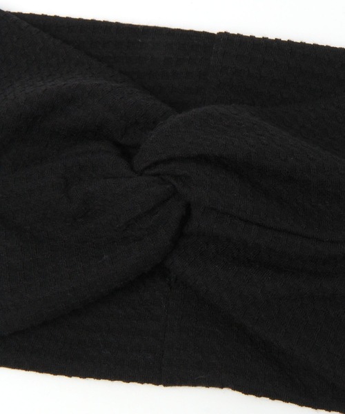 studio CLIP（スタディオクリップ）の「ねじりヘアターバン（ヘアバンド・レディース・チャコール/ベージュ・FREE）」の8枚目の写真