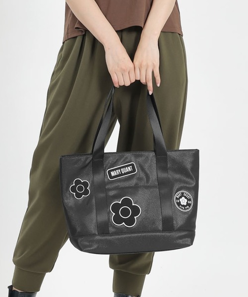 MARY QUANT（マリークワント）の「ワッペンポイントシャイニー トート