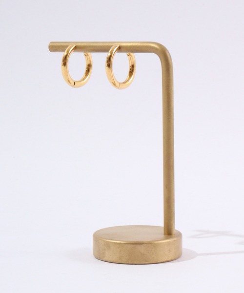 FUNALIVE（ファンアライブ）の「JON ステンレスフープピアス シンプル（ピアス（両耳用）・メンズ・シルバー/ブラック/ゴールド・FREE）」の9枚目の写真