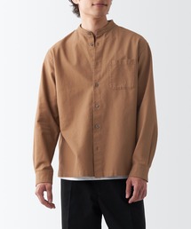 無印良品 | 洗いざらしオックススタンドカラー長袖シャツ(シャツ/ブラウス)