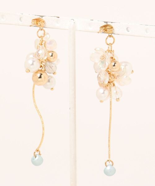 tone(トーン)の「【charme by pimo 】天然石 ピアス(MA)(ピアス(両耳用)・レディース・グリーン・FREE)」の7枚目の写真