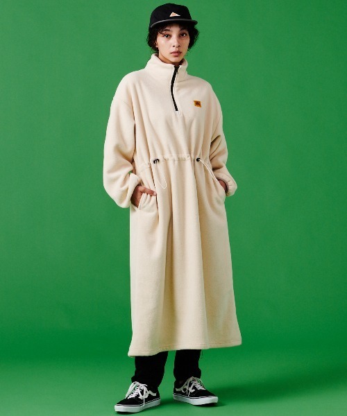 KELTY（ケルティ）の「80s Fleece Long Half Zip/フリースワンピース