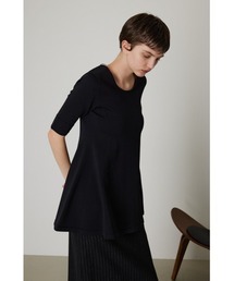 RIM.ARK（リムアーク）の「Neck line 2way flare knit ネック
