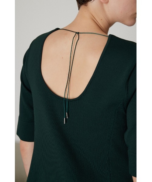 RIM.ARK リムアーク ニット セーター タートルネック グリーン RIM.ARK（リムアーク）の「Neck line 2way flare knit ネック