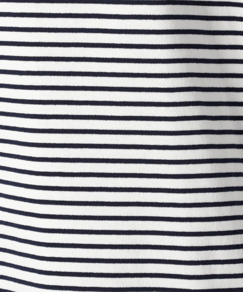 Grand PARK（グランドパーク）の「日本製デラヴェ天竺ロングスリーブボーダーＴシャツ（Tシャツ/カットソー・メンズ・その他/ホワイト/ネイビー・MEDIUM/LARGE）」の13枚目の写真