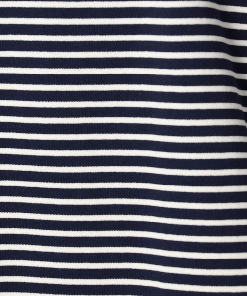 Grand PARK（グランドパーク）の「日本製デラヴェ天竺ロングスリーブボーダーＴシャツ（Tシャツ/カットソー・メンズ・その他/ホワイト/ネイビー・MEDIUM/LARGE）」の14枚目の写真