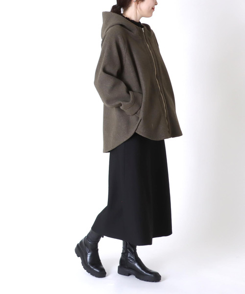 Three Four Time（ｽﾘｰﾌｫｰﾀｲﾑ）の「ソフトマーメイドスカート（スカート・レディース・ブルー/アイボリー/ブラック・FREE）」の19枚目の写真