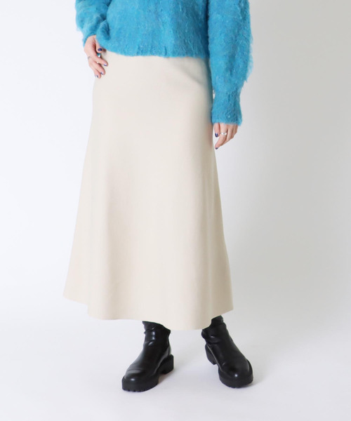 Three Four Time（ｽﾘｰﾌｫｰﾀｲﾑ）の「ソフトマーメイドスカート（スカート・レディース・ブルー/アイボリー/ブラック・FREE）」の18枚目の写真