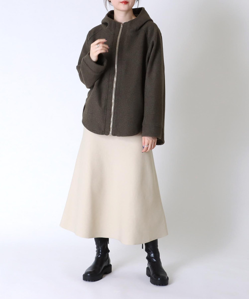 Three Four Time（ｽﾘｰﾌｫｰﾀｲﾑ）の「ソフトマーメイドスカート（スカート・レディース・ブルー/アイボリー/ブラック・FREE）」の17枚目の写真