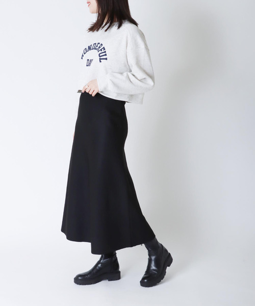 Three Four Time（ｽﾘｰﾌｫｰﾀｲﾑ）の「ソフトマーメイドスカート（スカート・レディース・ブルー/アイボリー/ブラック・FREE）」の15枚目の写真