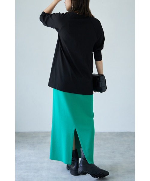 each(イーチ)の「深Vキーネックプルオーバー(Tシャツ/カットソー・レディース・ブラック/キナリ・FREE)」の8枚目の写真