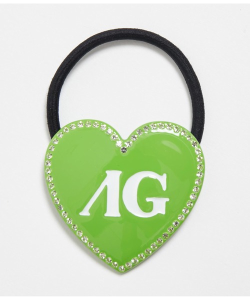 秋の足音 グリーン系ラウンドレジンヘアゴム 秋の足音 グリーン系