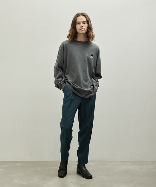 JUNRED(ジュンレッド)の「ウーリーカチオンスリムパンツ(スラックス・メンズ・ブラック/ベージュ/ダークグリーン・L/LL/M/S)」の18枚目の写真