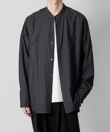 ATTACHMENT | RY/CO ジャカード オーバーサイズド バンドカラーL/S / RY/CO JACQUARD OVERSIZED BAND COLLAR L/S(シャツ/ブラウス)