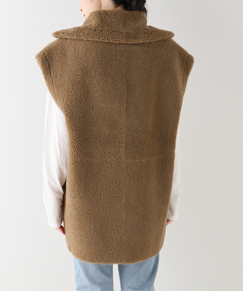 AP STUDIO(エーピーストゥディオ)の「【FURLING by GIANI】mouton vest(ムートンコート・レディース・キャメル・FREE)」の19枚目の写真