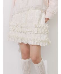 merry jenny | ベロアフリルミニスカート(スカート)