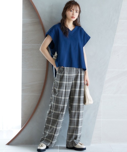 miclat（ミクラ）の「大きいサイズ　タックワイドパンツ　miclat（その他パンツ・レディース・ブラウン系/ブラック・3L/LL/5L/4L/L）」の17枚目の写真