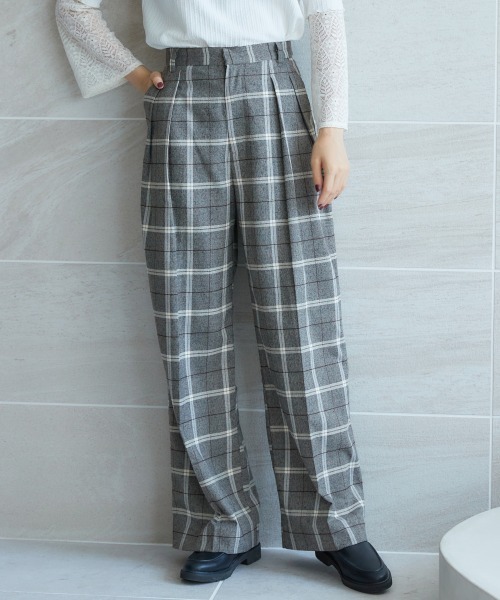 miclat（ミクラ）の「大きいサイズ　タックワイドパンツ　miclat（その他パンツ・レディース・ブラウン系/ブラック・3L/LL/5L/4L/L）」の14枚目の写真