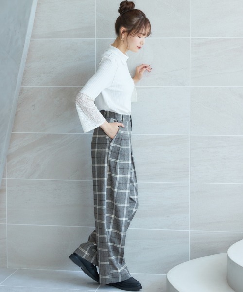 miclat（ミクラ）の「大きいサイズ　タックワイドパンツ　miclat（その他パンツ・レディース・ブラウン系/ブラック・3L/LL/5L/4L/L）」の20枚目の写真