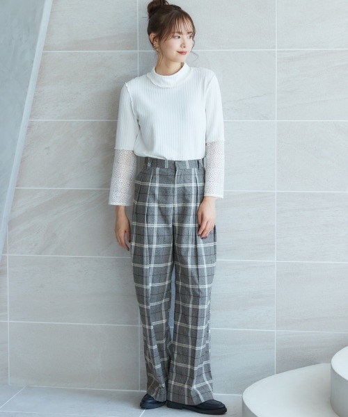 miclat（ミクラ）の「大きいサイズ　タックワイドパンツ　miclat（その他パンツ・レディース・ブラウン系/ブラック・3L/LL/5L/4L/L）」の9枚目の写真