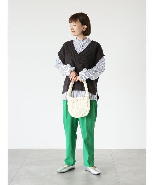 Lugnoncure（ルノンキュール）の「【選べる3サイズ】ストレッチテーパードパンツ（その他パンツ・レディース・ブラック/グリーン/ブルー/ベージュ/モカ・S/M/L）」の12枚目の写真