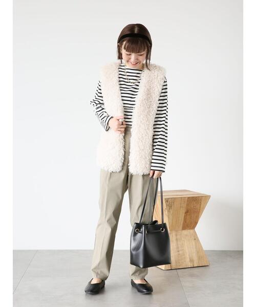 Lugnoncure（ルノンキュール）の「【選べる3サイズ】ストレッチテーパードパンツ（その他パンツ・レディース・ブラック/グリーン/ブルー/ベージュ/モカ・S/M/L）」の16枚目の写真