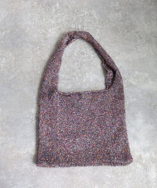 fredy emue（フレディエミュ）の「ラメモールニットトートバッグ（トートバッグ・レディース・マルチ/ブラック/シルバー・FREE）」の11枚目の写真