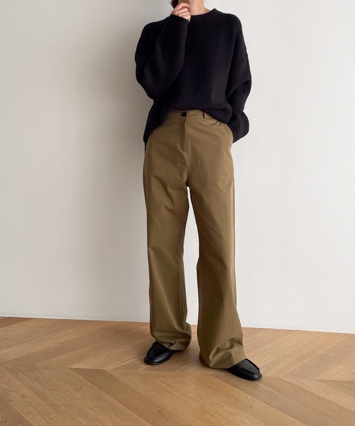 CANAL JEAN（キャナルジーン）の「El mar　あぜクルーネックニット（ニット/セーター・レディース・グレー/アイボリー/ブラウン/ブラック・ONE SIZE）」の10枚目の写真