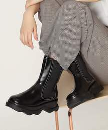 ◆ウェーブソールサイドゴアショートブーツ