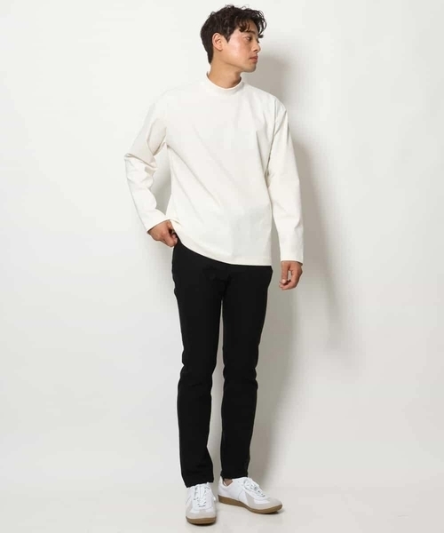 a.v.v（アーヴェヴェ）の「【ジャケイン】ポンチモックネックカットソー（Tシャツ/カットソー・メンズ・ホワイト/グレー/ブラック・50/44/48/46）」の5枚目の写真